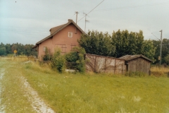 Bahnwärterhäuschen Mittenheim in den 1990er Jahren